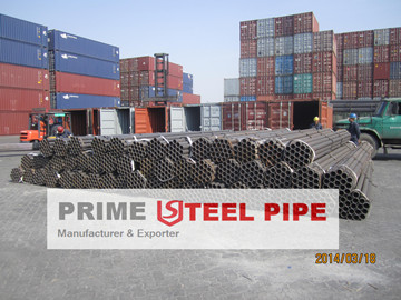welded steel pipe exported