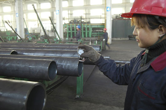 seamless steel pipe checking